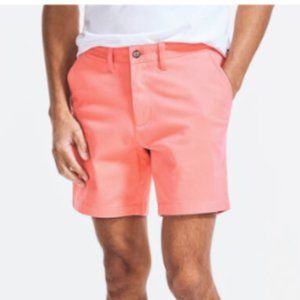 Nautica Flex Deck Shorts Coral/Salmon - 38 -NWT